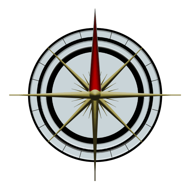 Symbol resembling a compass rose