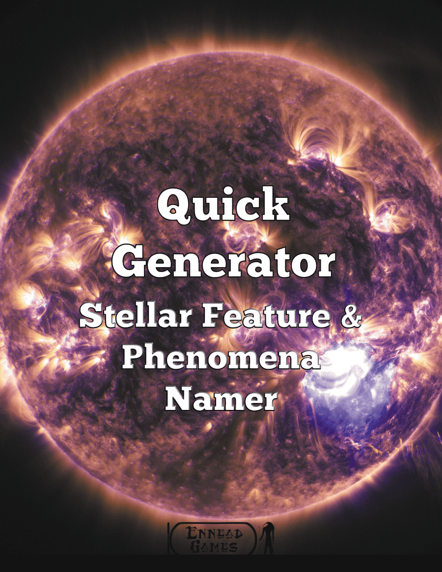 Quick Generator Stellar Feature & Phenomena Namer