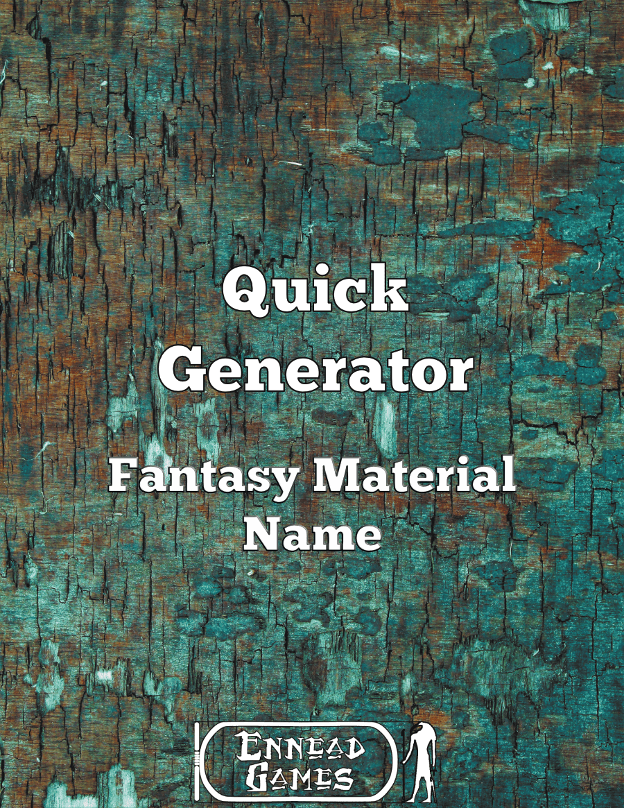 Quick Generator Fantasy Material Name
